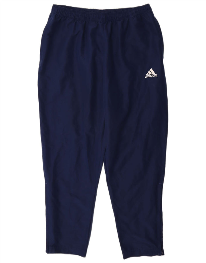 Calças de treino ADIDAS masculinas Aeroready XL azul marinho poliéster