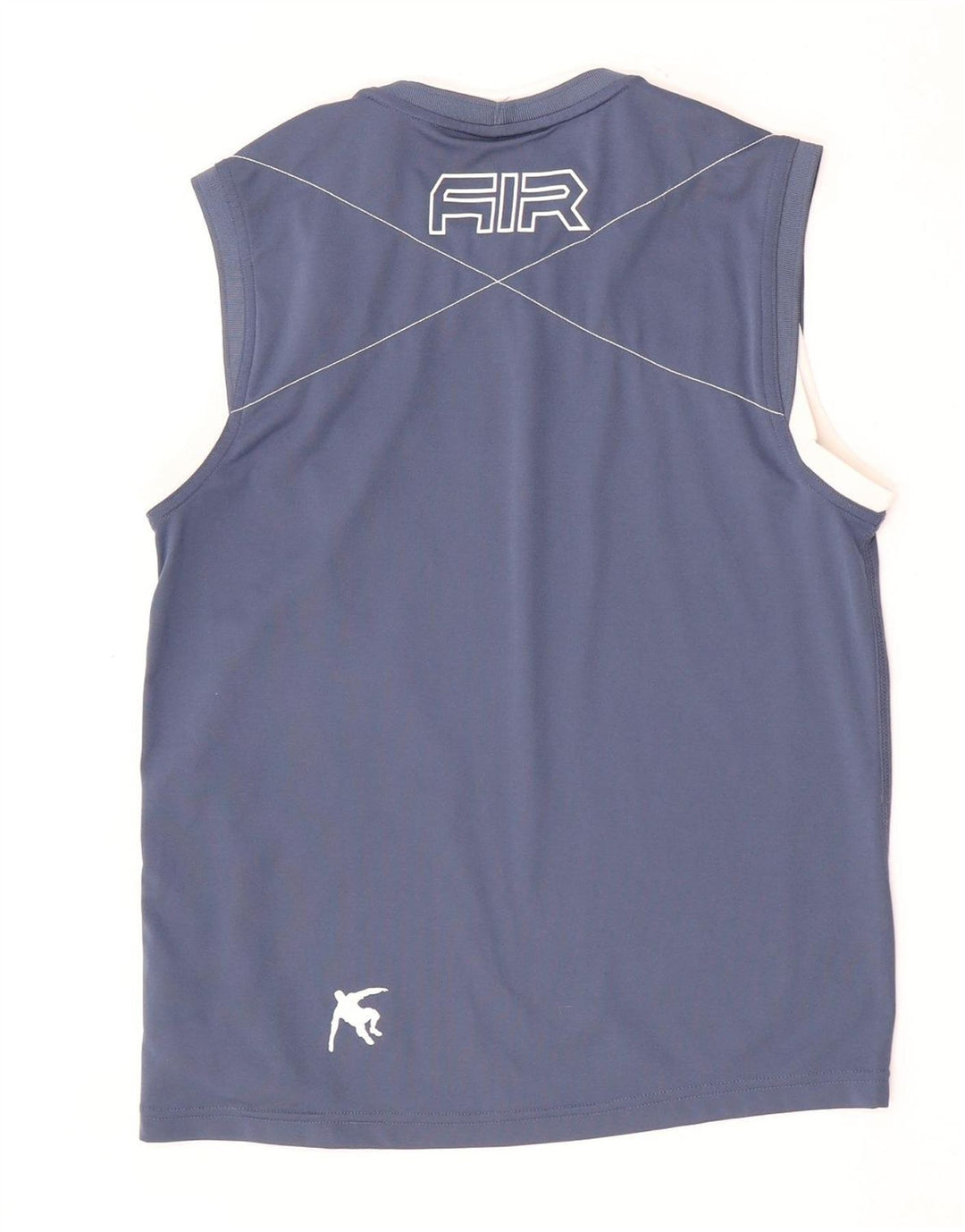 Nike Mens Graphic Vest Top UK 36/38 Pequeno Azul Geométrico Poliéster