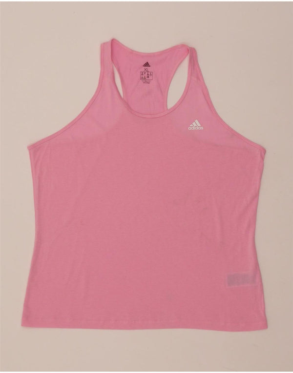 ADIDAS Womens Climalite Vest Top UK 20/22 XL Rosa Poliéster