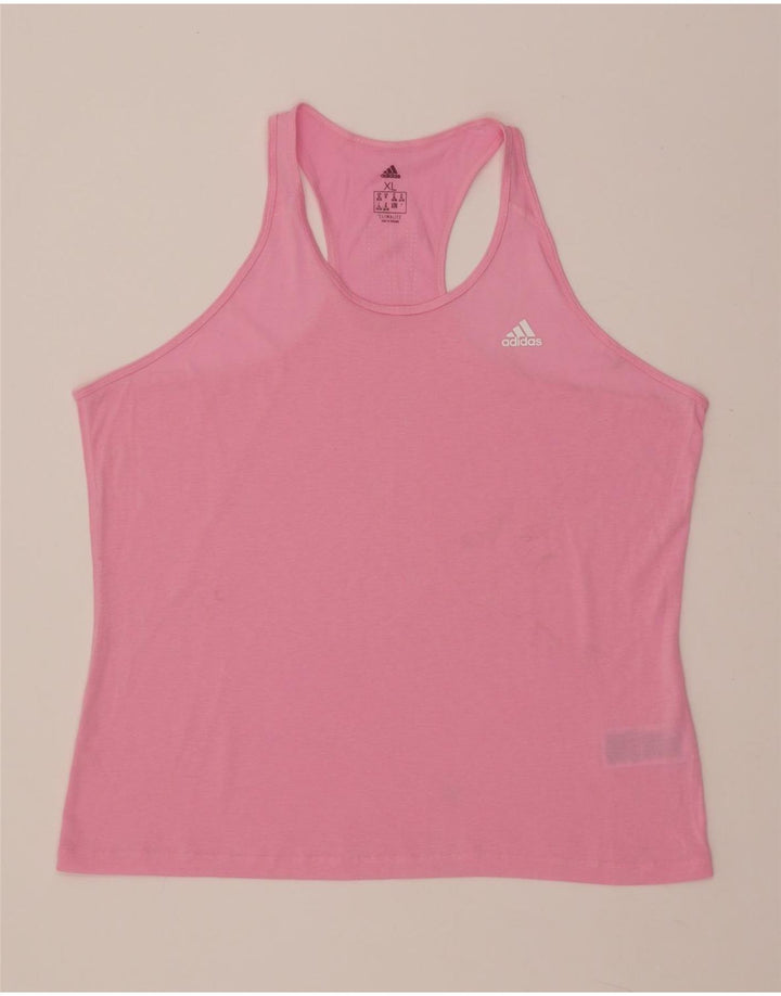 ADIDAS Womens Climalite Vest Top UK 20/22 XL Rosa Poliéster