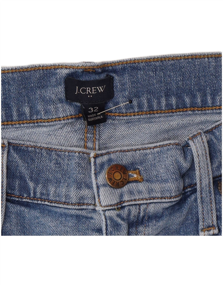 Shorts jeans feminino J. Crew W32 grande azul