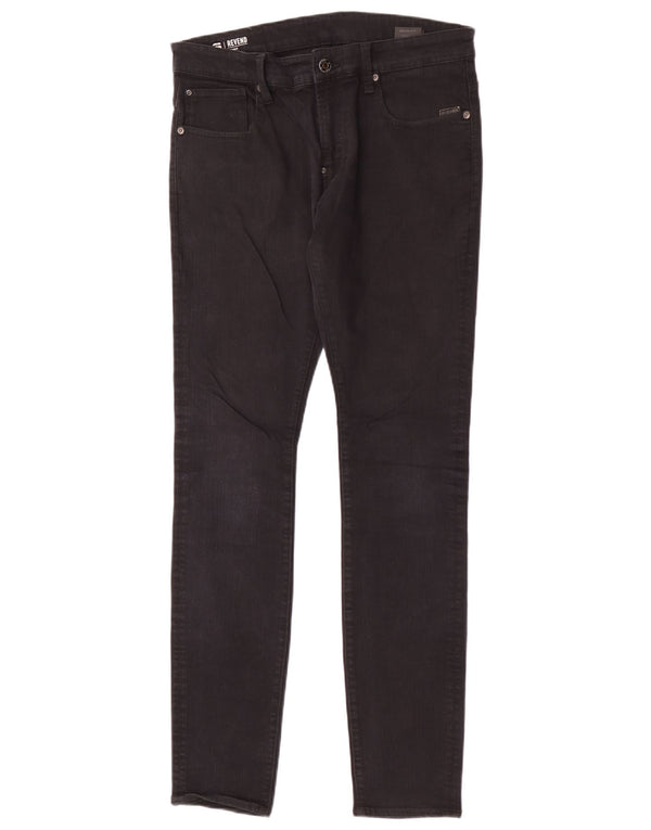 G-Star Masculino Revend Jeans Skinny W33 L34 Algodão Preto