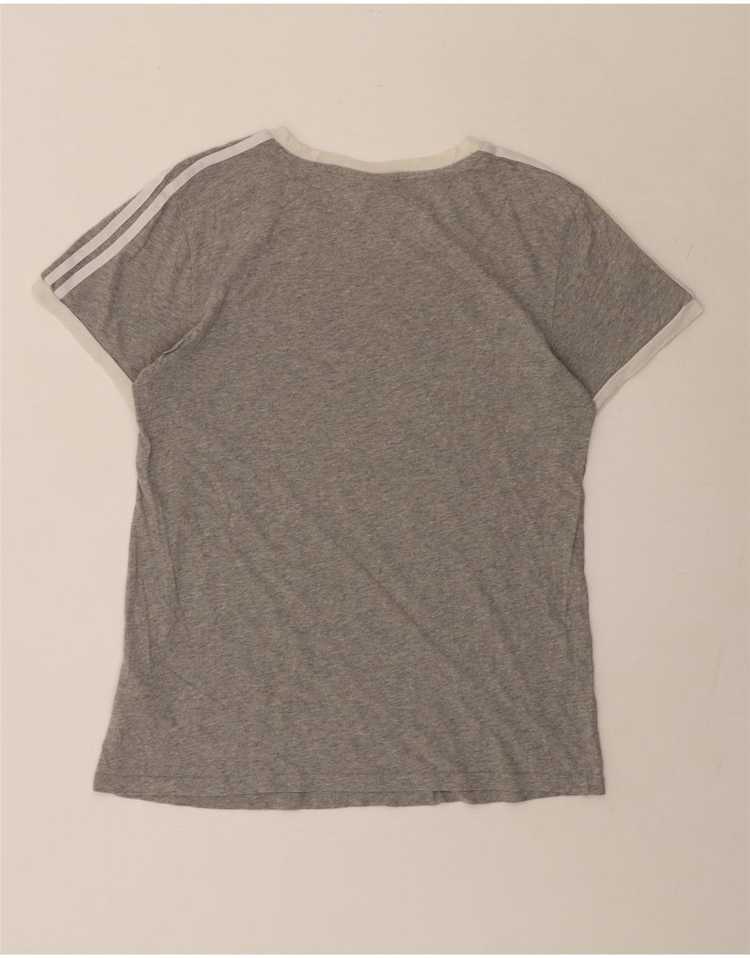 Camiseta Adidas Feminina Oversized Top UK 6 XS Cinza Algodão