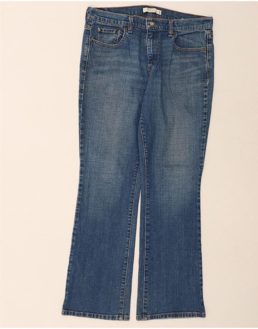 LEVI'S Womens 515 Bootcut Jeans US 12 Large W34 L32 Blue Cotton Vintage Levi's and Second-Hand Levi's from Messina Hembry 