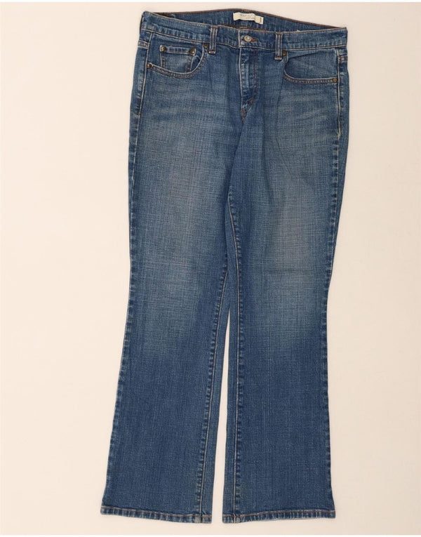 Levi's feminino 515 bootcut jeans US 12 grande W34 L32 algodão azul