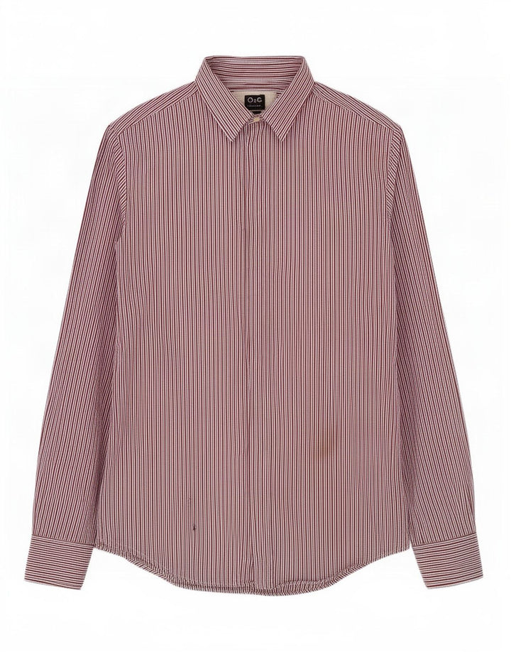 Camisa masculina Dolce & Gabbana IT 48 algodão listrado multicolorido médio