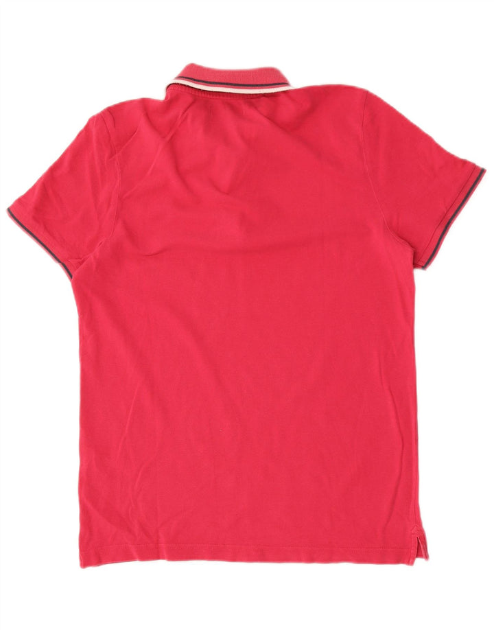 Camisa polo masculina Diadora médio algodão rosa