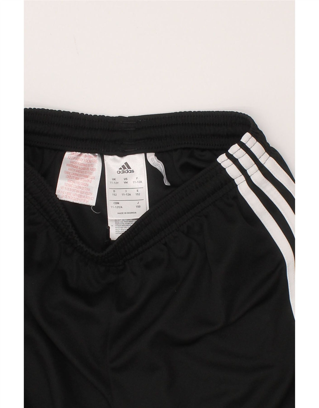 Shorts esportivos Adidas Boys Climalite 11-12 anos preto poliéster