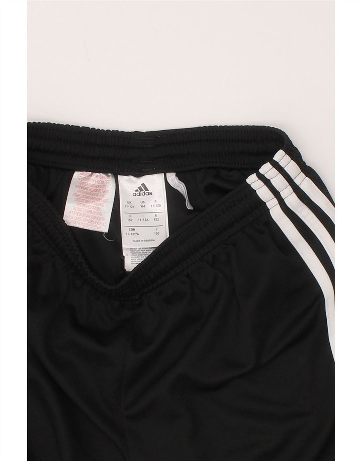 Shorts esportivos Adidas Boys Climalite 11-12 anos preto poliéster