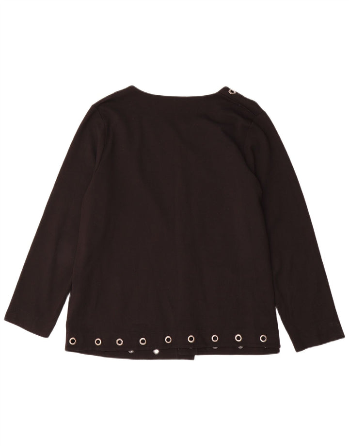 Fiorella Rubino Jaqueta Blazer Feminina Oversized Aberta Reino Unido 14 Médio Preto