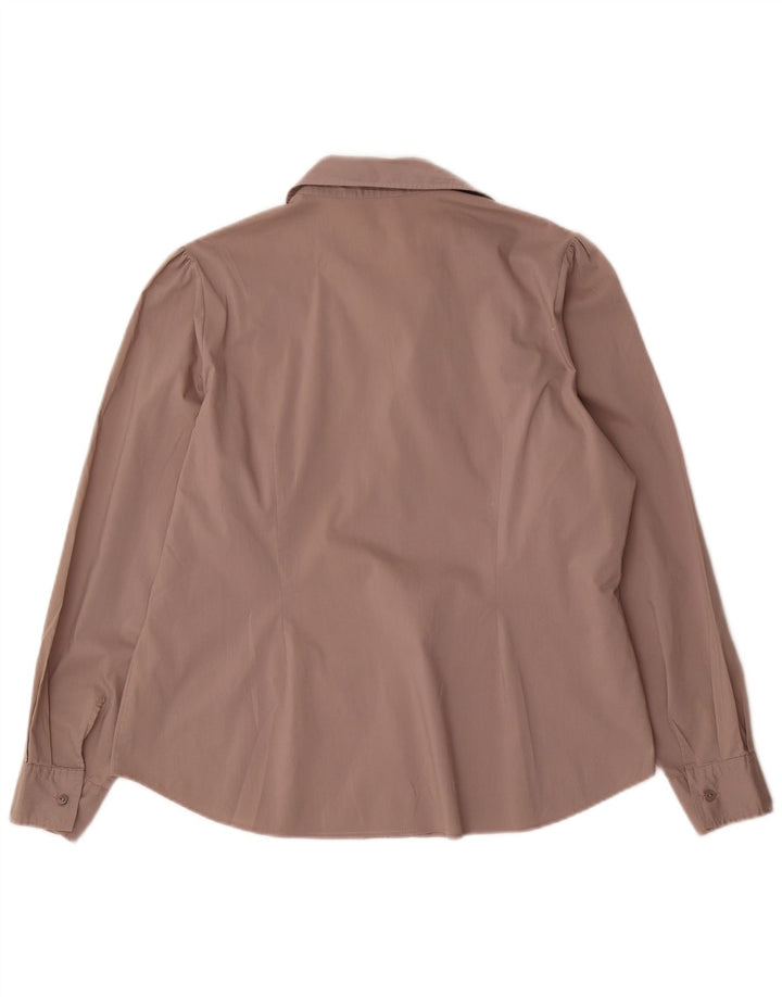 Blusa feminina Marks & Spencer UK 18 XL algodão cinza