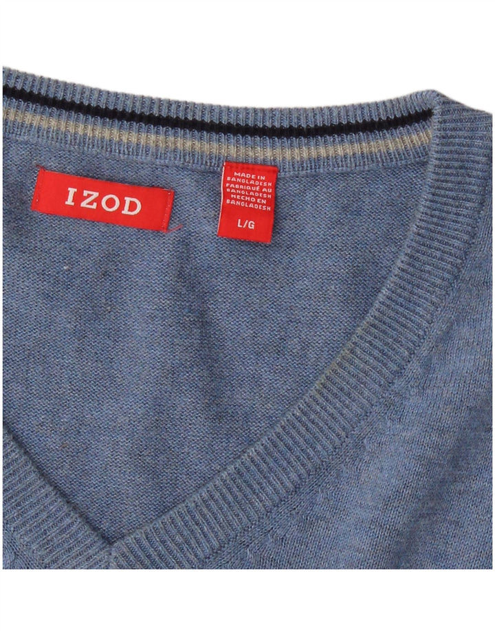 Regata masculina IZOD com colete grande azul