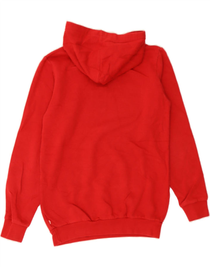 LEVI'S Boys Graphic Hoodie Jumper 13-14 Years XL Red Cotton Vintage Levi's and Second-Hand Levi's from Messina Hembry 