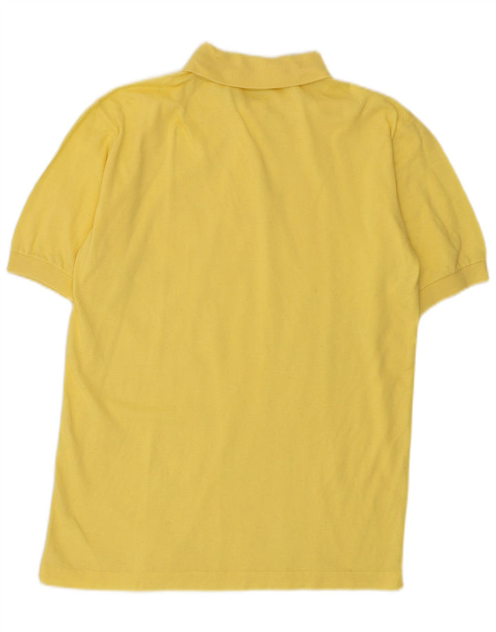 Camisa polo masculina Diadora médio algodão amarelo