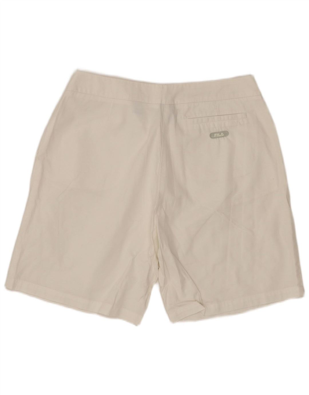 FILA Shorts Chino Feminino IT 44 Médio W30 Algodão Branco
