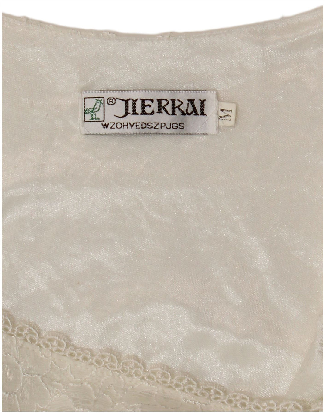 Top Cami feminino VINTAGE UK 12 médio branco