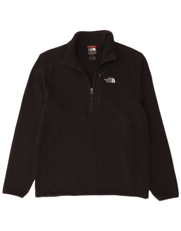 Suéter masculino The North Face com zíper e gola média preto