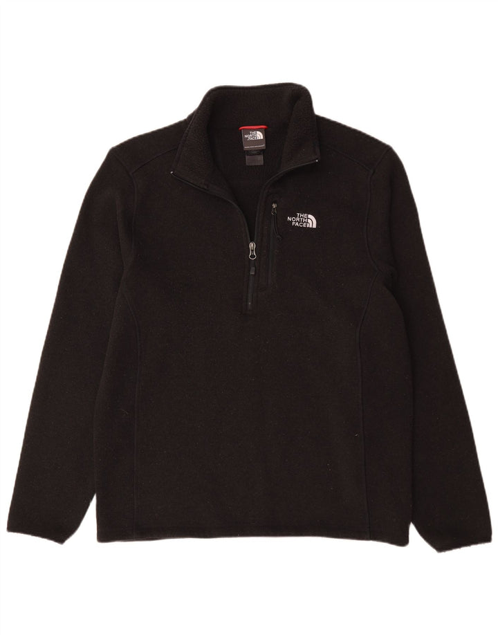 Suéter masculino The North Face com zíper e gola média preto