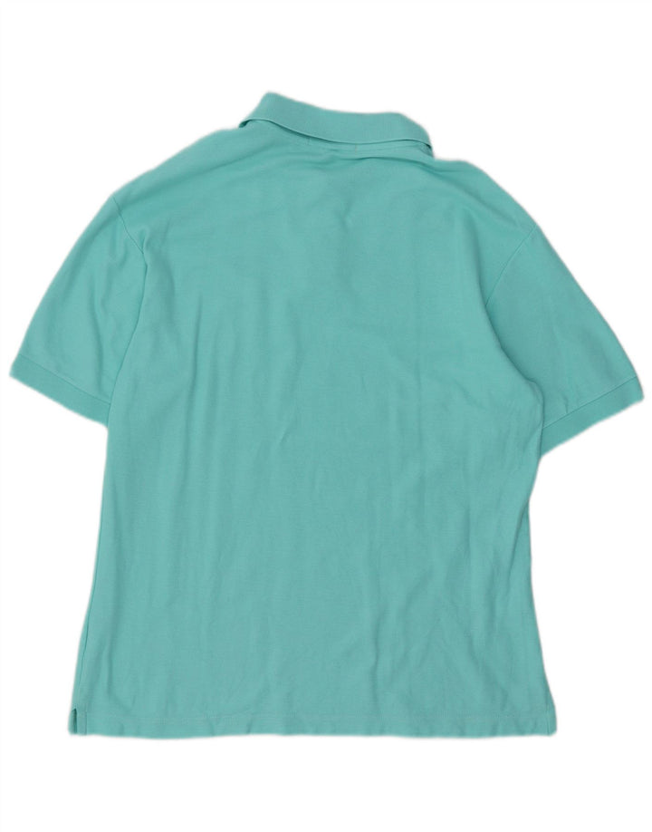 Camisa polo masculina Fila IT 48 algodão turquesa médio