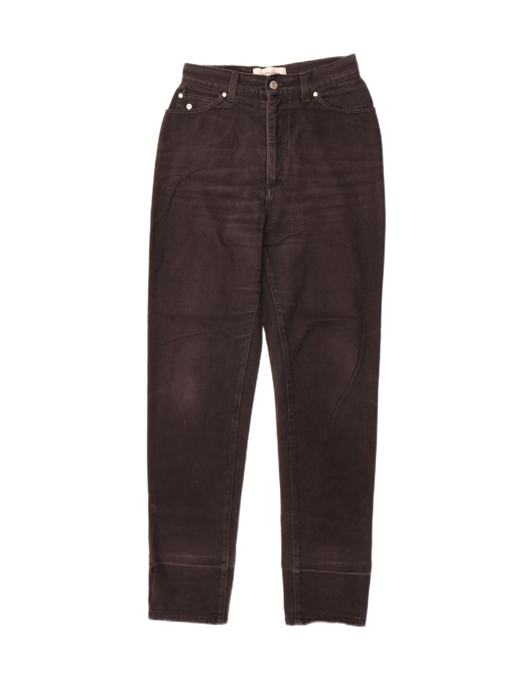 GATTINONI Womens Tapered Jeans W33  L31 Black Cotton Vintage Gattinoni and Second-Hand Gattinoni from Messina Hembry 