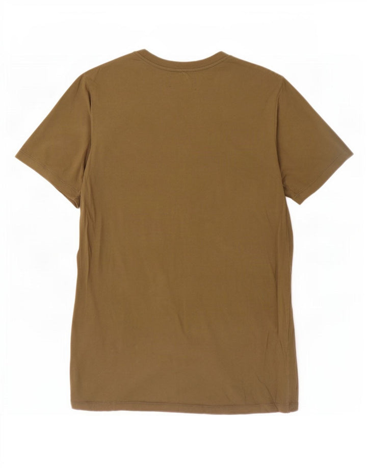 Religião Camiseta masculina gráfica Top pequeno algodão cáqui