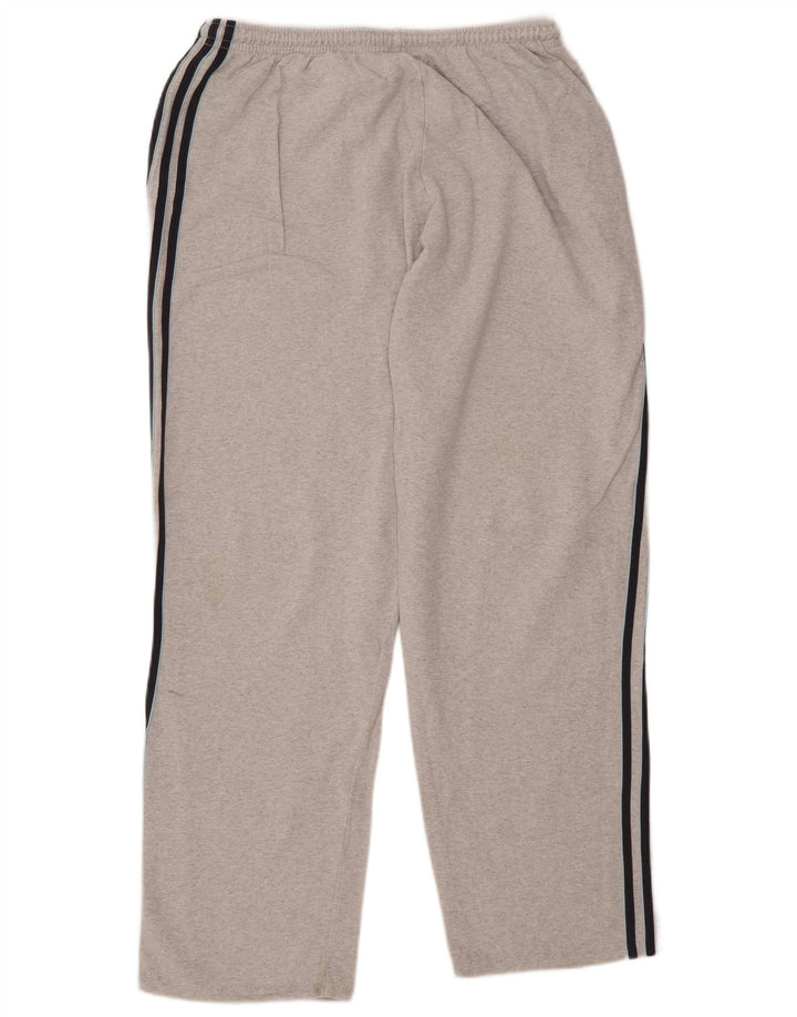 Calça de treino masculina ADIDAS UK 42/44 grande cinza algodão