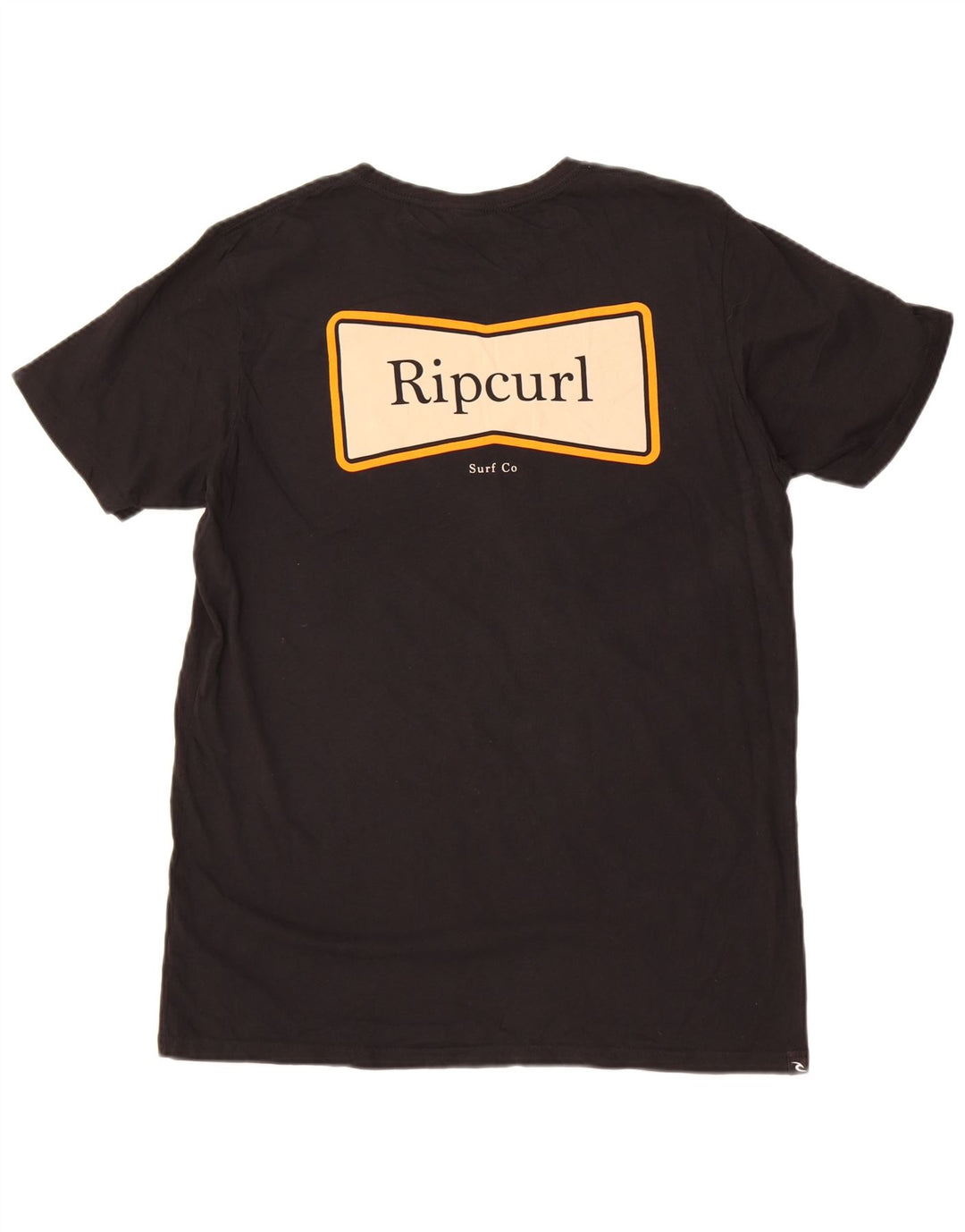 Camiseta masculina Rip Curl com estampa gráfica grande preta