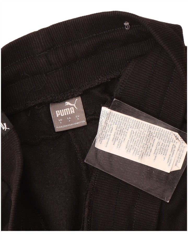 Calça de treino masculina Puma Joggers pequeno algodão preto