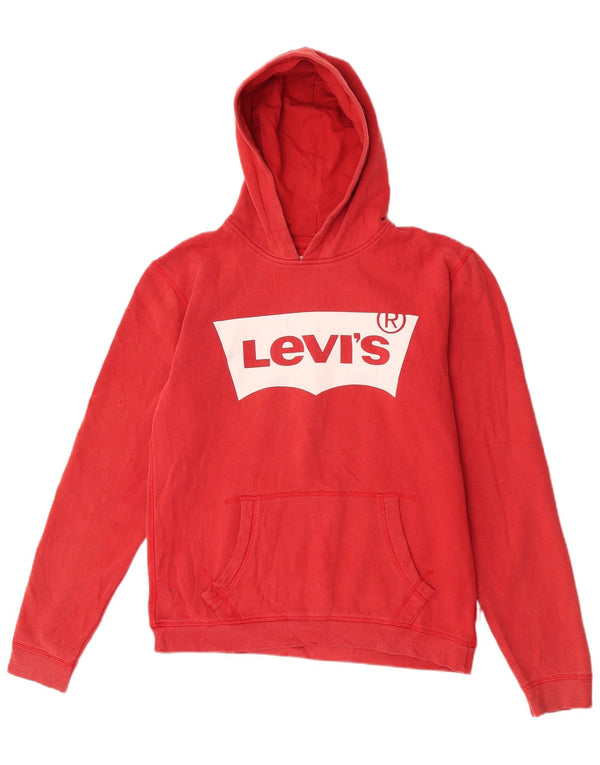 Suéter gráfico com capuz Levi's Boys 15-16 anos vermelho