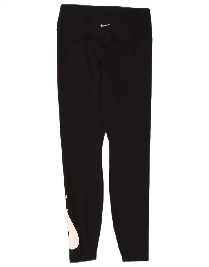 Leggings Nike Dri Fit Graphic Femininas UK 12 Médias Pretas