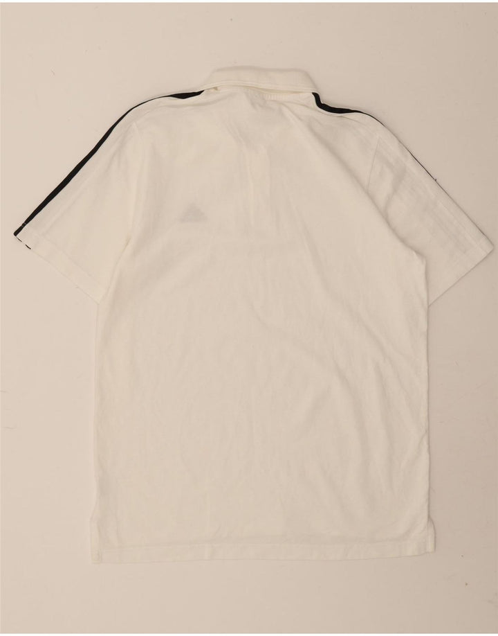 Camisa polo masculina Adidas grande branca
