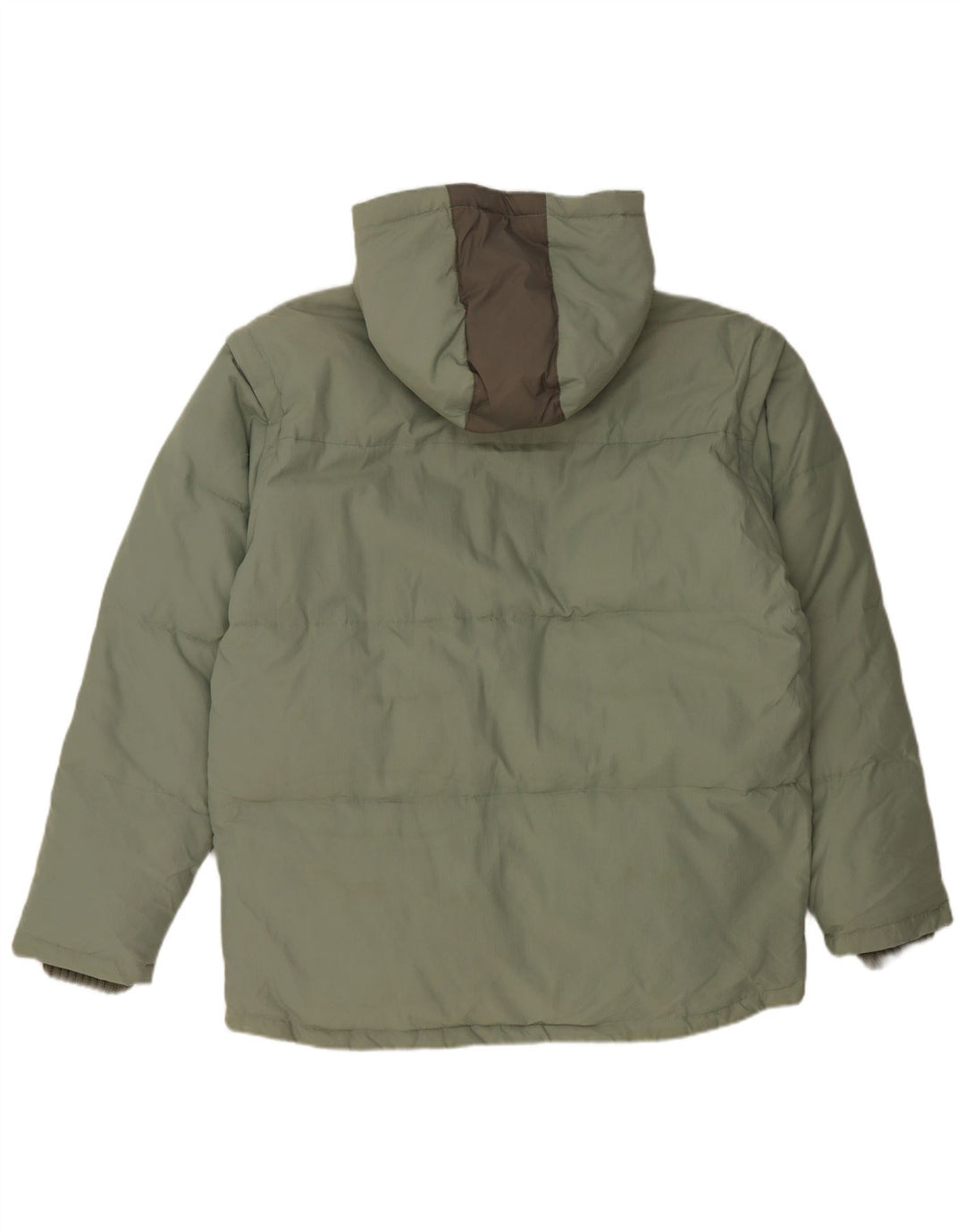 Jaqueta masculina Fila com capuz acolchoada UK 40 grande poliamida verde