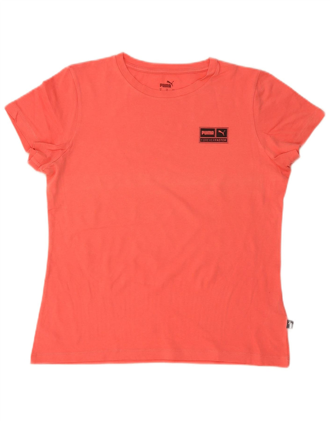 Camiseta feminina Puma Top UK 14 algodão laranja médio