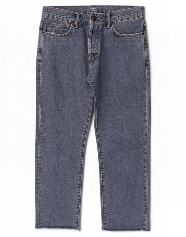 Carhartt Masculino Wip Straight Jeans W31 L26 Azul Algodão