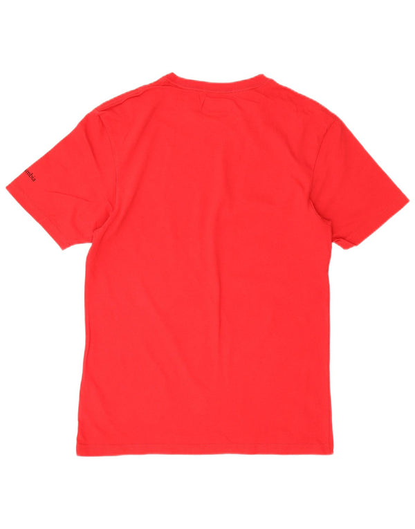 Camiseta Columbia Masculina Graphic Top Pequeno Algodão Vermelho