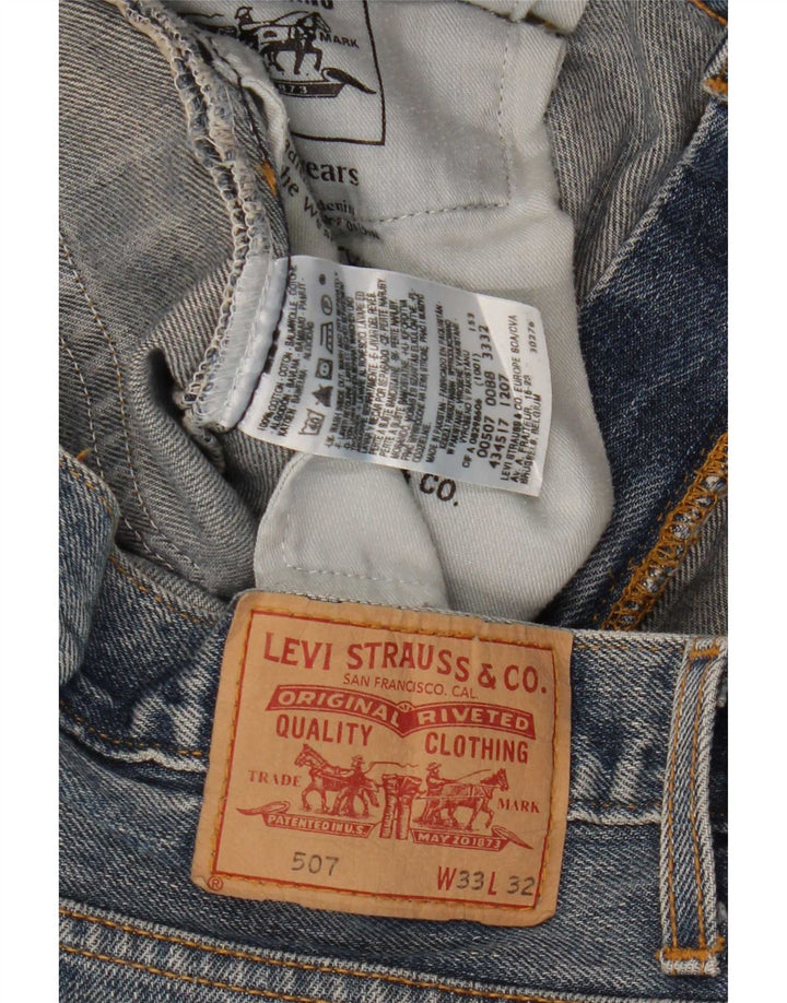 Calça jeans feminina Levi's 507 Bootcut W33 L28 azul algodão