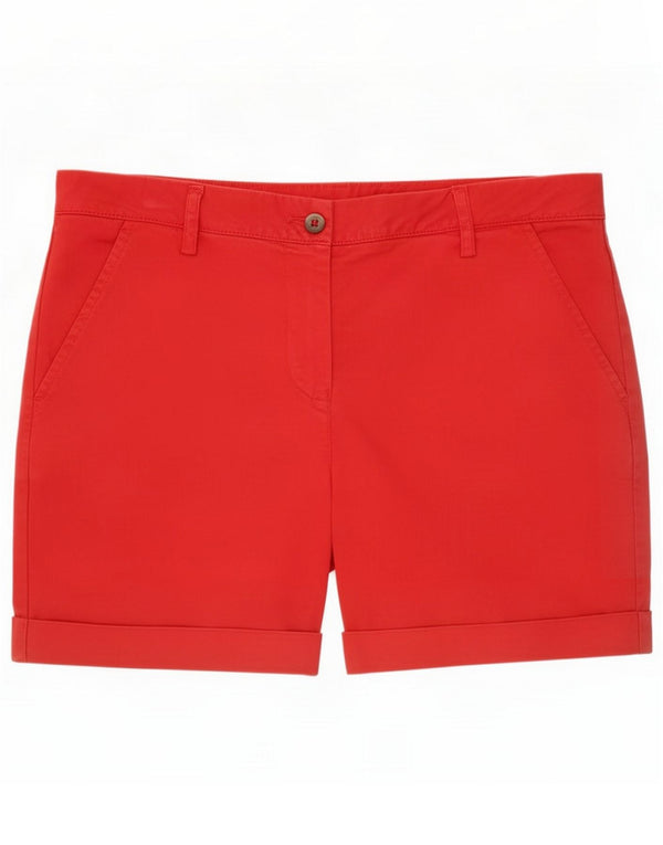 Kappa Womens Perfect Fit Chino Shorts IT 44 Médio W30 Algodão Vermelho