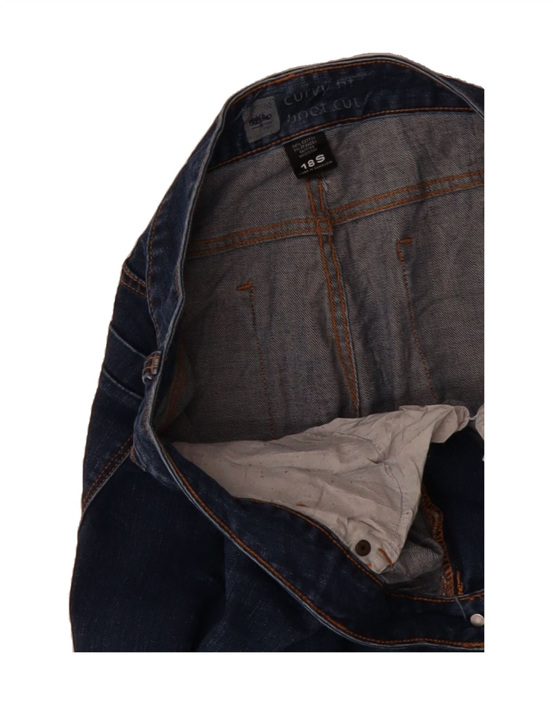 MOSSIMO Womens Curvy Fit Bootcut Jeans US 18 2XL W40 L31 Blue Cotton Vintage Mossimo and Second-Hand Mossimo from Messina Hembry 