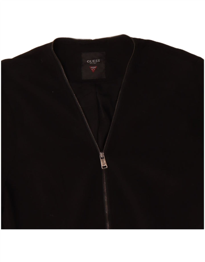 Jaqueta Blazer Feminina GUESS UK 16 Grande Poliéster Preto