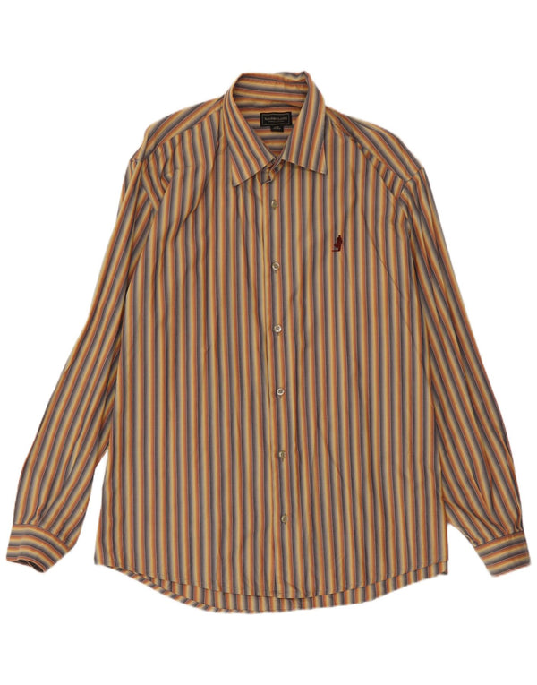Camisa masculina Marlboro Classics XL algodão listrado multicolorido