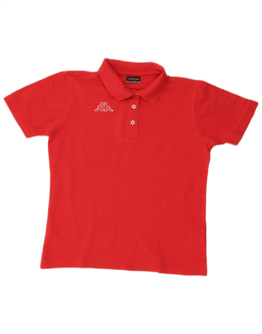 Camisa polo feminina Kappa UK 14 médio algodão vermelho