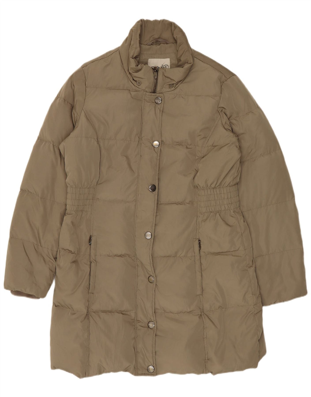 Casaco acolchoado feminino Esprit UK 16 grande poliéster cáqui
