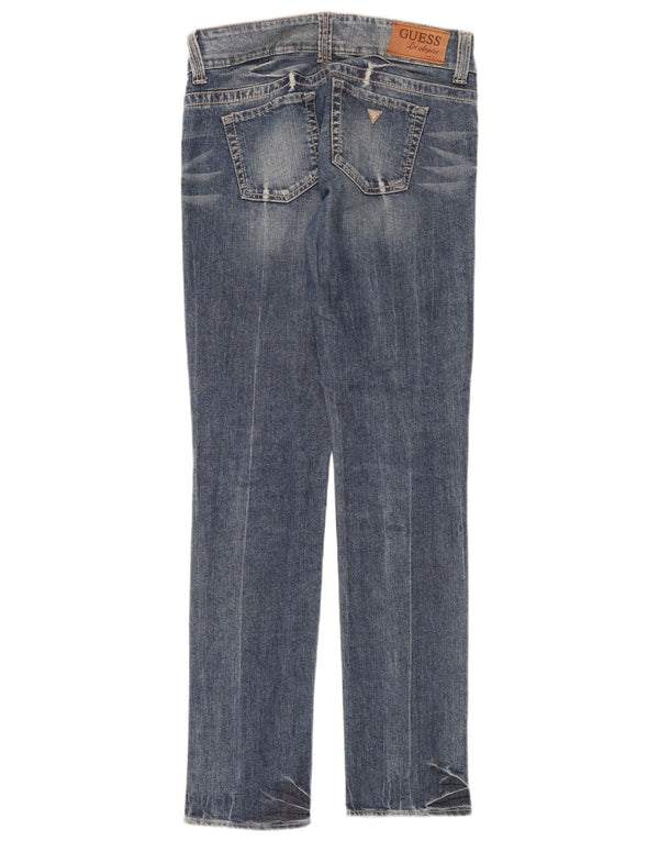 Guess Jeans feminino cintura baixa slim W30 L34 algodão azul