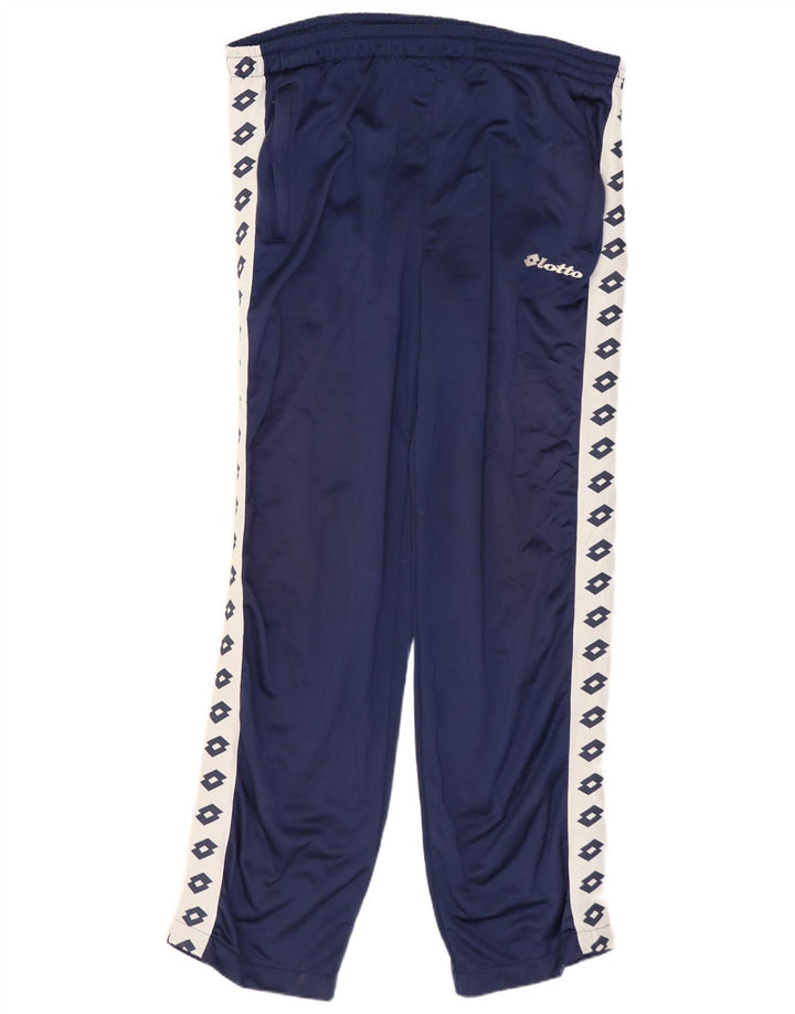 Calça de treino masculina Lotto Graphic XL azul marinho poliéster colorblock
