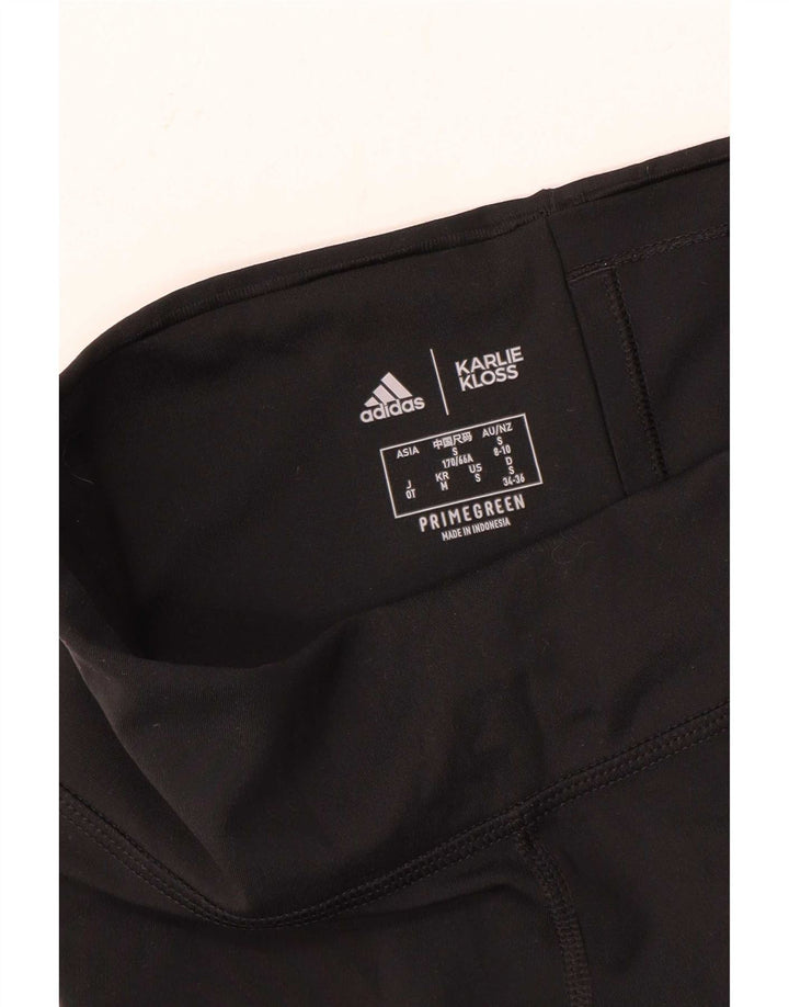 Leggings Adidas Femininas UK 8/10 Pequenas Pretas
