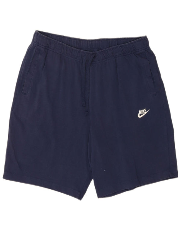 Shorts esportivos masculinos Nike XL azul marinho algodão