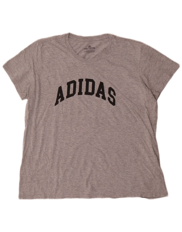 Adidas Camiseta Masculina Gráfica Top 2XL Cinza
