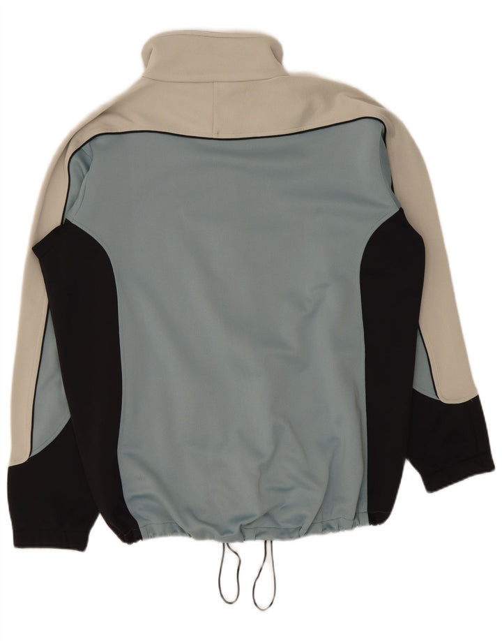 Asics Mens Tracksuit Top Jacket Grande Azul Colourblock Poliéster