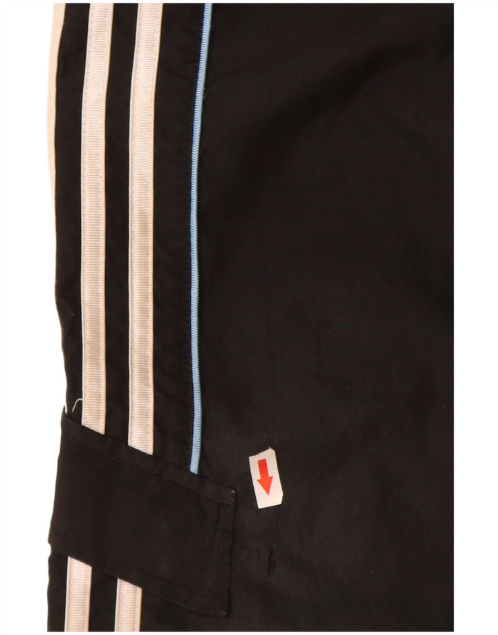 Adidas meninos calças de treino joggers 6-7 anos preto poliéster