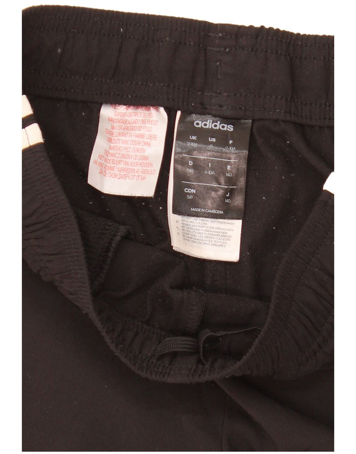 Shorts esportivos Adidas meninos 9-10 anos preto poliéster